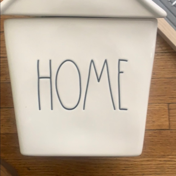 Rae Dunn canister HOME shaped - Picture 2 of 4